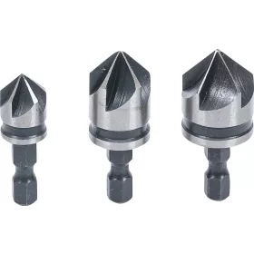   BGS DIY Süllyesztő bit készlet | HSS | 6,3 mm (1/4") | 12 - 16 - 19 mm | 3 darabos (BGS 70052)