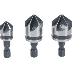   BGS DIY Süllyesztő bit készlet | HSS | 6,3 mm (1/4") | 12 - 16 - 19 mm | 3 darabos (BGS 70052)