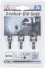BGS DIY Süllyesztő bit készlet | HSS | 6,3 mm (1/4") | 12 - 16 - 19 mm | 3 darabos (BGS 70052)