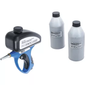   BGS technic Homokfúvó pisztoly pneumatikus, 510 ml tartállyal és 2 kg szemcseszóró anyaggal, 3 részes készlet (BGS 70056)