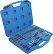 BGS technic Menetfúró és menetmetsző készlet "coll" méretekkel 1/4"-1/2"  56 darabos (BGS 70105)