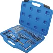 BGS technic Menetfúró és menetmetsző készlet "coll" méretekkel 1/4"-1/2"  56 darabos (BGS 70105)