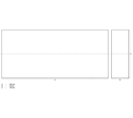 BGS technic Biztonsági blokk | csápos emelőhöz | 340 x 150 x 55 mm (BGS 7010)