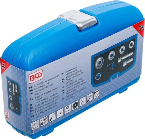 BGS technic Menetmetsző adapter készlet kerékcsavarokhoz, 7 darabos (70115)