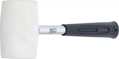 BGS technic Gumikalapács | Fém nyél | fehér fejű | Ø 48 mm | 250 g (70139)