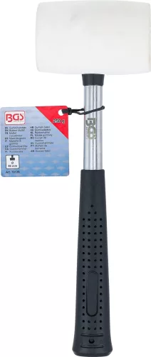 BGS technic Gumikalapács | Fém nyél | fehér fejű | Ø 48 mm | 250 g (70139)