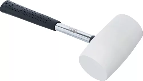 BGS technic Gumikalapács | Fém nyél | fehér fejű | Ø 64 mm | 750 g (70141)