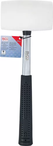 BGS technic Gumikalapács | Fém nyél | fehér fejű | Ø 64 mm | 750 g (70141)