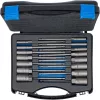 BGS technic Fúrógépbe fogható dugókulcs készlet, hatszög, extra hosszú, 1/4", 5,5-19 mm, 15 darabos (BGS 70147)