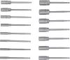 BGS technic Fúrógépbe fogható dugókulcs készlet, hatszög, extra hosszú, 1/4", 5,5-19 mm, 15 darabos (BGS 70147)