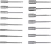 BGS technic Fúrógépbe fogható dugókulcs készlet, hatszög, extra hosszú, 1/4", 5,5-19 mm, 15 darabos (BGS 70147)