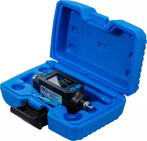 BGS technic Digitális nyomatékadapter 1/4”, 6–30 Nm, ±4% pontosság, csúcsérték-rögzítéssel (BGS 70212)