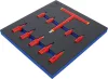 BGS technic Műhelykocsi-betét 2/3: VDE-behajtófej készlet | 10 mm (3/8") / 12,5 mm (1/2") | belső hatszögletű 4 - 10 mm | 10 darabos (70216)