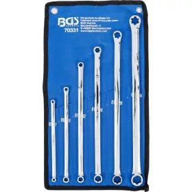   BGS E-Torx kettős csillagkulcs készlet extra hosszú, E6 × E7–E22 × E24, 6 részes (BGS 70331)