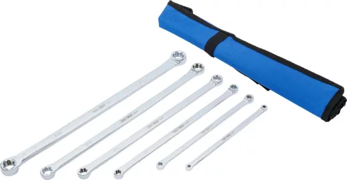 BGS E-Torx kettős csillagkulcs készlet extra hosszú, E6 × E7–E22 × E24, 6 részes (BGS 70331)