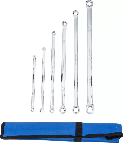 BGS E-Torx kettős csillagkulcs készlet extra hosszú, E6 × E7–E22 × E24, 6 részes (BGS 70331)