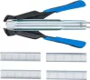 BGS technic C-gyűrű fogó kárpitozáshoz és dróthálóhoz, 185 mm, 100 db gyűrűvel (BGS 70334)