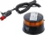 BGS technic Akkus forgó jelzőfény| sárga | mágnessel | 12 V / 24 V | Ø 130 mm (70343)