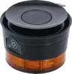 BGS technic Akkus forgó jelzőfény| sárga | mágnessel | 12 V / 24 V | Ø 130 mm (70343)
