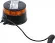 BGS technic Akkus forgó jelzőfény| sárga | mágnessel | 12 V / 24 V | Ø 130 mm (70343)