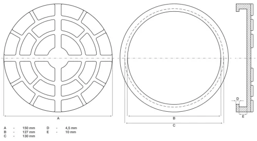 BGS technic Gumipogácsa | csápos emelőhöz | Ø 150 mm (BGS 7045)