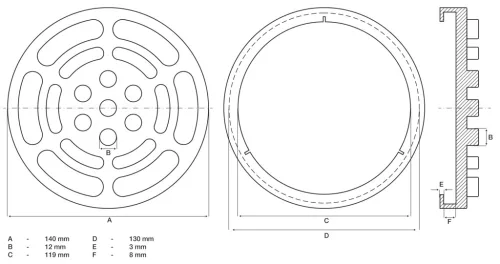 BGS technic Gumipogácsa | csápos emelőhöz | Ø 140 mm (BGS 7047)