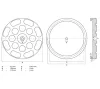 BGS technic Gumipogácsa | csápos emelőhöz | Ø 120 mm (BGS 7051)