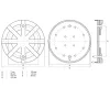 BGS technic Gumipogácsa | csápos emelőhöz | Ø 125 mm (BGS 7054)