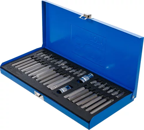 BGS technic Bitkészlet imbusz, Torx és XZN profilokkal, 3/8” és 1/2” adapterrel, 40 részes (BGS 7071)