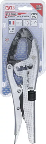 BGS technic Grippfogó | 4-szeresen állítható | elfordítható pofavégek | francia típus | 250 mm (BGS 7086)