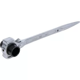  BGS technic Állványozó racsnis kulcs kalapácsfejjel és illesztőtüskével, 19 × 22 mm, 3 az 1-ben (BGS 70910)