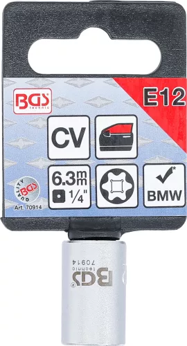 BGS technic Speciális dugókulcs BMW-ablakemelőhöz, E-profil, 1/4", E12, (70914)
