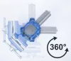 BGS technic Párhuzamos satu | 100 mm szorítópofák | 360°-ban elfordítható (70965)