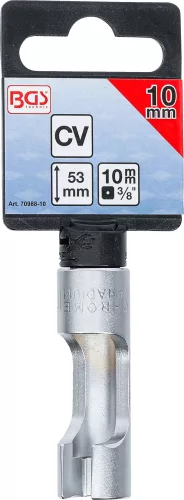 BGS technic Speciális dugókulcs, hasított, 3/8", 10 mm (BGS 70988-10)