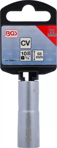 BGS technic Speciális dugókulcs, hasított, 3/8", 11 mm (BGS 70988-11)