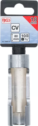 BGS technic Speciális dugókulcs, hasított, 3/8", 18 mm (BGS 70988-18)