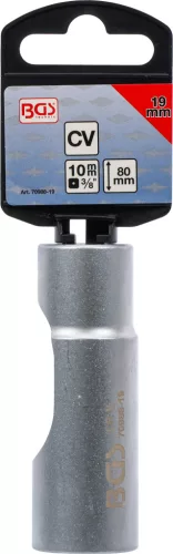 BGS technic Speciális dugókulcs, hasított, 3/8", 19 mm (BGS 70988-19)