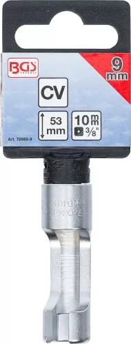 BGS technic Speciális dugókulcs, hasított, 3/8", 9 mm (BGS 70988-9)