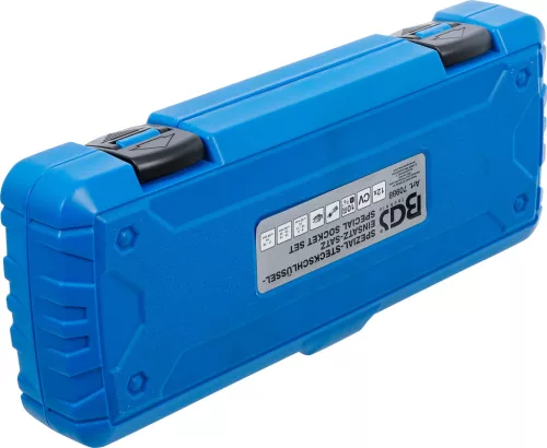BGS technic Speciális dugókulcskészlet, hasított, 3/8", 5-19 mm, 12 darabos (BGS 70988)