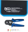BGS technic Krimpelőfogó érvéghüvelyekhez 0,25-10 mm², érvéghüvely készlettel 0,5-10 mm² (BGS 71000)