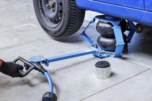 BGS technic Pneumatikus légpárnás emelő | mobil | max. 410 mm | 2000 kg (71009)