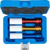 BGS technic Extra hosszú gépi kerékcsavar dugókulcs készlet alufelnihez, 1/2”, 17–21 mm, 150 mm, 3 részes (BGS 7100)