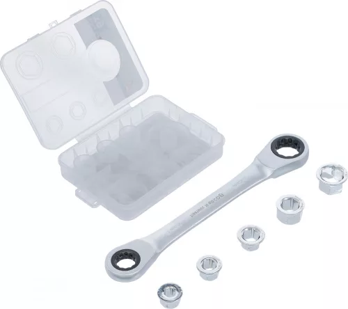 BGS DIY Racsnis csillagkulcs adapterkészlettel | 8 - 19 mm | 6 darabos (BGS 71016)