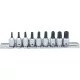 BGS technic Behajtófej-készlet | 6,3 mm (1/4") | TS-profil (Torx Plus) furattal | 9 darabos (71020)