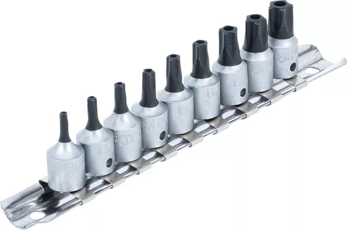 BGS technic Behajtófej-készlet | 6,3 mm (1/4") | TS-profil (Torx Plus) furattal | 9 darabos (71020)