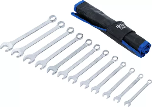 BGS technic Csillag-villáskulcs készlet, 8–19 mm, 12 részes, feltekerhető tartóban (BGS 71023)
