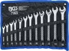 BGS technic Csillag-villáskulcs készlet, 8–19 mm, 12 részes, feltekerhető tartóban (BGS 71023)