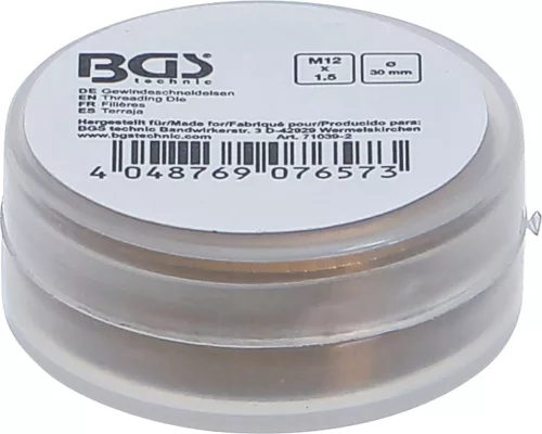 BGS technic Menetvágó vas | M12 x 1,5 x 30 mm (71039-2)