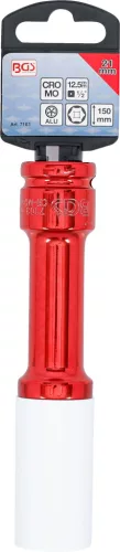 BGS technic Extra hosszú gépi kerékcsavar dugókulcs alufelnihez, 1/2”, 21 mm, 150 mm (BGS 7103)