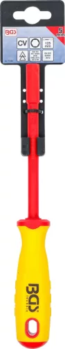 BGS technic VDE dugókulcsos csavarhúzó, hatszög, 5 mm, Pengehossz 125 mm (BGS 71084)